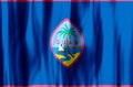 Guam colorful waving and closeup flag illustration