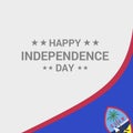 Guam Independence day typographic design with flag vector