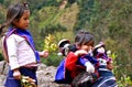 Guambiano girls with dolls, Colombia