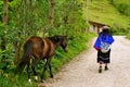 Guambiano indian woman, Colombia