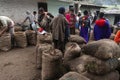 Guambiano men in the Silvia Market, in the Cauca Valley, Colombia