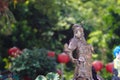 Guan Gong Warlord statue at Thailand Buddhism Shrine Nam Hai Kwan Se Im Pu Sa Vihara Sukabumi, Indonesia