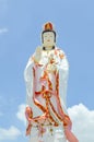 Guan yin sculpture stand in Saman temple, Thailand