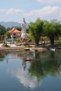 Guan Yin Statue at a Chinese Buddhist temple on the bank of River Kwai Royalty Free Stock Photo