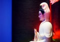 Guan Yin statue in dark