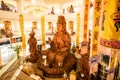 Guan Yin statue made from wood in Hyuaplakang temple