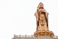 ZHEJIANG,CHINA 7 februay 2020 - Guan Yin statue one of the four sacred Buddhist mountains in Putuo Mountain