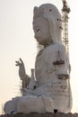 Guan Yin statue under construction, Wat huay pla kang Royalty Free Stock Photo
