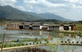 Guan Yin Xia, China: Village and Rice Paddies Royalty Free Stock Photo