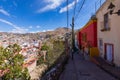 Guanajuato City historic center. Colorful homes built on hillside. Guanajuato State, Mexico Royalty Free Stock Photo
