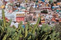 Guanajuato City historic center. Colorful homes built on hillside. Guanajuato State, Mexico Royalty Free Stock Photo