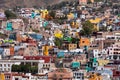 Guanajuato City historic center. Colorful homes built on hillside. Guanajuato State, Mexico Royalty Free Stock Photo