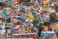 Guanajuato City historic center. Colorful homes built on hillside. Guanajuato State, Mexico Royalty Free Stock Photo