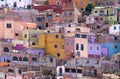 Guanajuato mexico colorful houses on the hill during the day Royalty Free Stock Photo