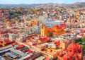 Guanajuato, scenic city lookout Royalty Free Stock Photo