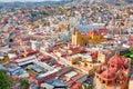 Guanajuato, scenic city lookout and panoramic views from city funicular Royalty Free Stock Photo