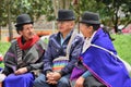 Guanbano Indians in Silvia Market, Colombia Royalty Free Stock Photo