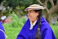 Guanbano Indians in Silvia Market, Colombia Royalty Free Stock Photo