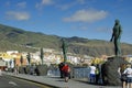 Guanche indian statue, Tenerife, Canarian Island, Spain.