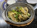 Guangdong Cantonese Food Restaurant Macau Cuisine Baked Fish Head Hotpot Ginger Green Onion Claypot Dish Lunch Macao Dinner Dish