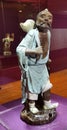 Guangdong China Porcelain Foshan Shiwan Ceramic Figurine Portrait Chinese Taoist Immortal Iron-Crutch Li Sculpture Art Crafts