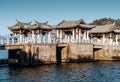 The characteristic ancient architectural landscape of Guangji Bridge in Chaozhou, Guangdong Royalty Free Stock Photo