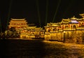 Night view of Guangji Bridge Royalty Free Stock Photo