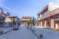 GUANGXI, CHINA- NOV. 23, 2016: View of Jiuzhou, Jingxi. a town w