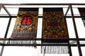 Guangxi Zhuang fabric in Anthropology Museum Of Guangxi, adobe rgb Royalty Free Stock Photo