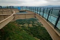 Guangyuan China-The glass plank road