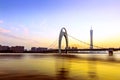 Guangzhou bridge at dusk
