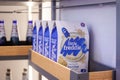 Guangzhou, China - May 17, 2021: Packs of Little Freddie oatmeal porridge is on the kitchen cupboard shelf