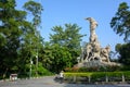 Guangzhou, China - October 17, 2016: The Five Rams Sculpture in Guangzhou city park