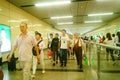 Guangzhou, China: passengers enter and leave the subway station