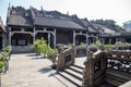 Guangzhou, China`s famous tourist attraction, the ancestral hall of Chen, a house with a distinctive architectural feature of Sout Royalty Free Stock Photo