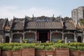 Guangzhou, China`s famous tourist attraction, the ancestral hall of Chen, a house with a distinctive architectural feature of Sout Royalty Free Stock Photo