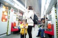 Guangzhou china: take the subway passengers