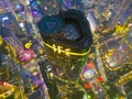 Guangzhou International Finance Center in the evening