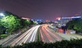 Guangzhou street traffic night sight Royalty Free Stock Photo