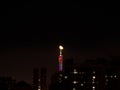Guangzhou Tower and the Moon Royalty Free Stock Photo