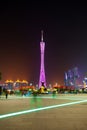 Guangzhou Tower in night city