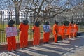 Guantanamo Protesters Royalty Free Stock Photo