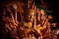 Guanyin buddha statue with thousand hands in Thailand Royalty Free Stock Photo