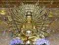 Guanyin Buddha thousand hands. Royalty Free Stock Photo