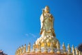 Guanyin goddress with beautiful sky at foguangshan thaihua temple thailand.