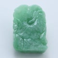 Guanyin Jade sculpture gemstone pendant Royalty Free Stock Photo