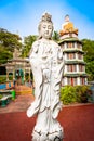 Guanyin statue by the Lake at Haw Par Villa Theme Park, Singapore. Royalty Free Stock Photo