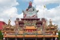 Guanyu Statue at Nantian Temple in Taichung, Taiwan. The temple was originally built in 1952