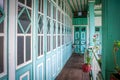 Old colonial house in Guaranda, Ecuador.