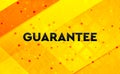 Guarantee abstract digital banner yellow background